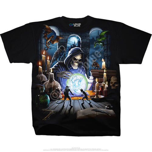 Dark Fantasy Reaper Spell Black T-Shirt