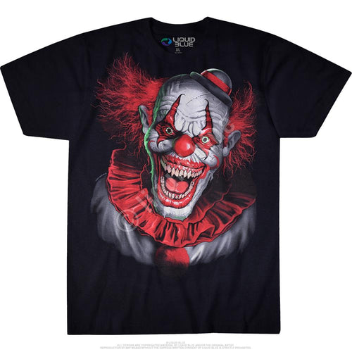 Dark Fantasy Scary Clown Black T-Shirt