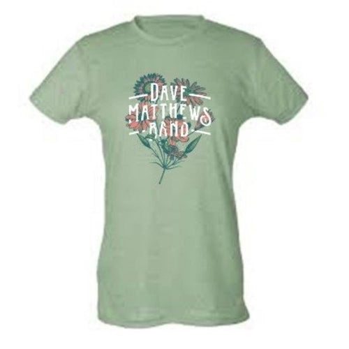 Dave Matthews Band Flowers Ladies T-Shirt