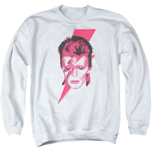 David Bowie Special Order Aladdin Sane Men's Crewneck 50% Cotton 50% Poly Long-Sleeve Sweatshirt
