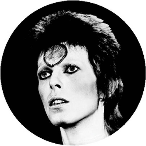 David Bowie Black and White Button