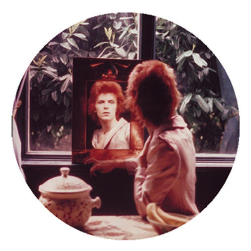 David Bowie Mirror Button