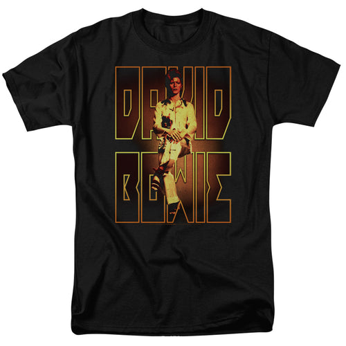 David Bowie Perched Men's 18/1 100% Cotton Short-Sleeve T-Shirt