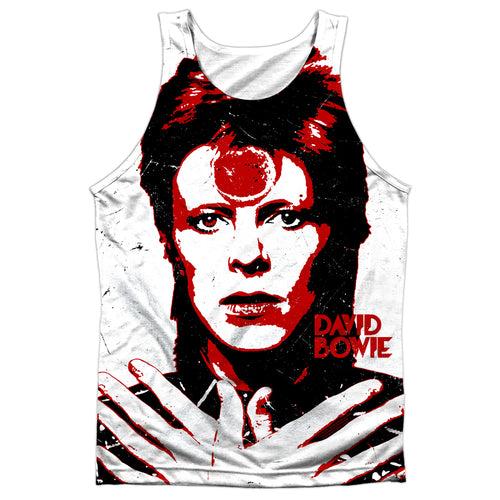 David Bowie Special Order Piercing Gaze Men's Regular Fit 100% Polyester Tank Top