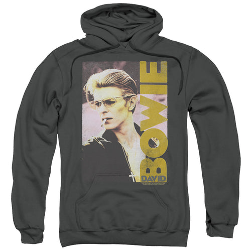 David Bowie Special Order Smokin Men's Pull-Over 75% Cotton 25% Poly Hoodie