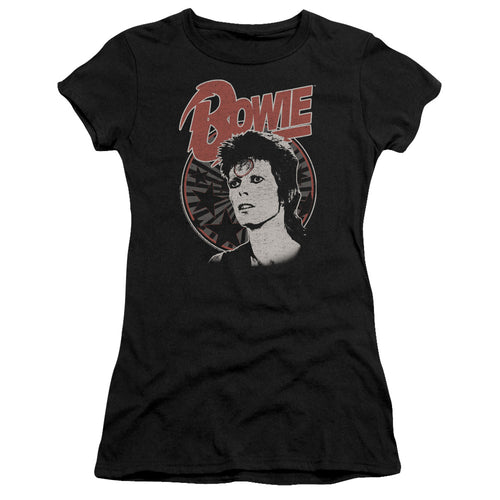David Bowie Special Order Space Oddity Junior's 30/1 100% Cotton Cap-Sleeve Sheer T-Shirt