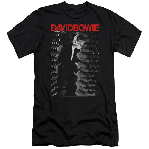 David Bowie Station To Station Men's 30/1 100% Cotton Slim Fit Short-Sleeve T-Shirt