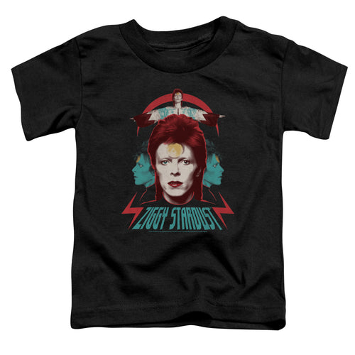 David Bowie Special Order Ziggy Heads Toddler 18/1 100% Cotton Short-Sleeve T-Shirt