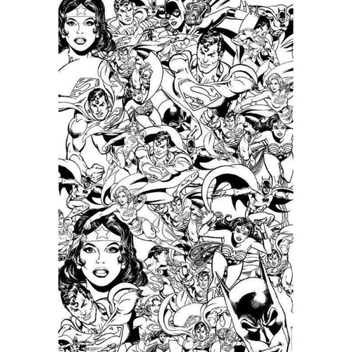 DC Comics Color Yourself Poster - 24 In x 36 In