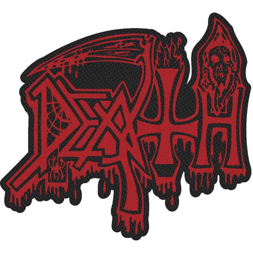 Death Logo Cut Out Standard Woven Patch