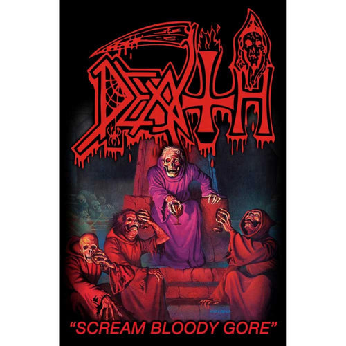 Death Scream Bloody Gore Textile Poster
