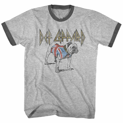 Def Leppard Special Order Bulldog Adult S/S Ringer T-Shirt