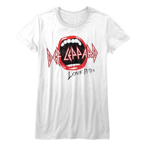 Def Leppard Special Order Mouth Ladies Bella Short-Sleeve T-Shirt
