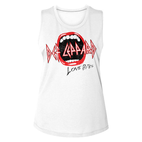 Def Leppard Special Order Mouth Ladies Muscle Tank