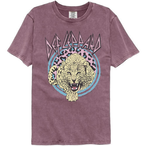 Def Leppard Pastel 2 Adult Short-Sleeve Comfort Color T-Shirt