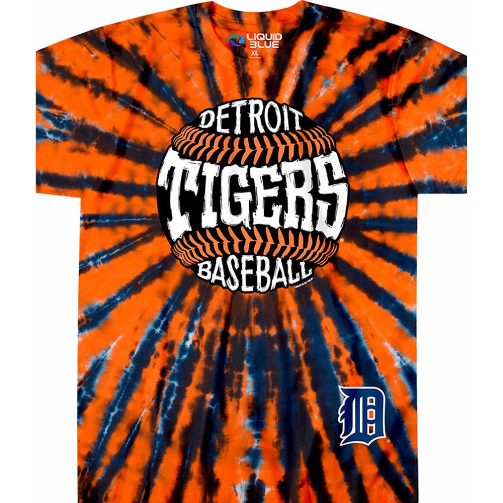 MLB Burst Tie-Dye T-Shirt - Detroit Tigers - Medium