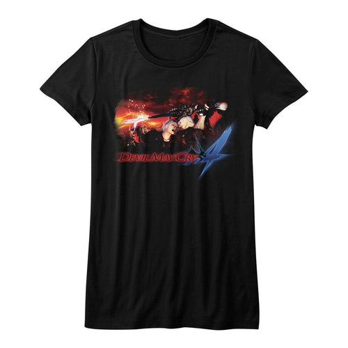 Devil May Cry Face Your Demons Juniors Short-Sleeve T-Shirt
