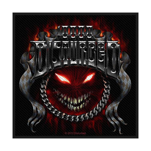 Disturbed Chrome Smile Standard Woven Patch