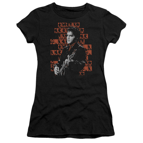 Elvis Presley 1968 Junior's 30/1 100% Cotton Cap-Sleeve Sheer T-Shirt