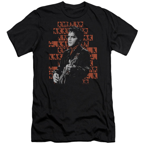 Elvis Presley 1968 Men's Premium Ultra-Soft 30/1 100% Cotton Slim Fit T-Shirt - Eco-Friendly - Made In The USA