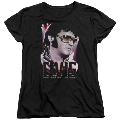 Elvis Presley 70's Star Women's 18/1 100% Cotton Short-Sleeve T-Shirt