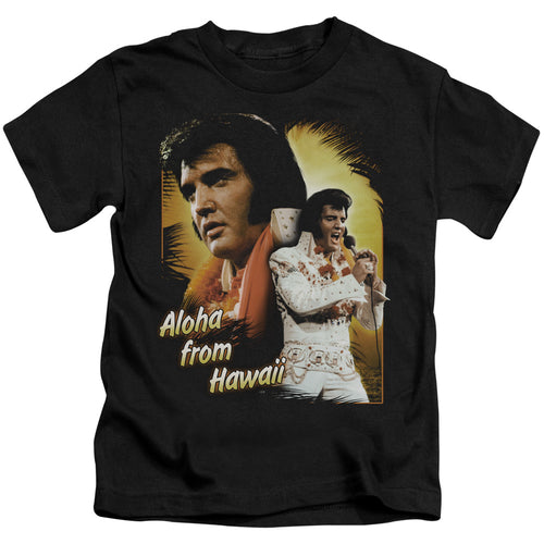 Elvis Presley Aloha Juvenile 18/1 100% Cotton Short-Sleeve T-Shirt