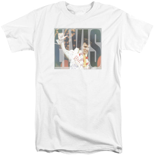 Elvis Presley Aloha Knockout Men's 18/1 Tall 100% Cotton Short-Sleeve T-Shirt
