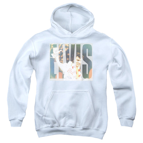 Elvis Presley Aloha Knockout Youth 50% Cotton 50% Poly Pull-Over Hoodie