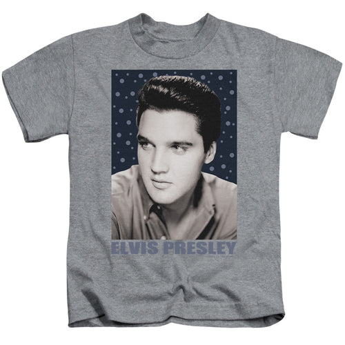Elvis Presley Blue Sparkle Juvenile 18/1 100% Cotton Short-Sleeve T-Shirt