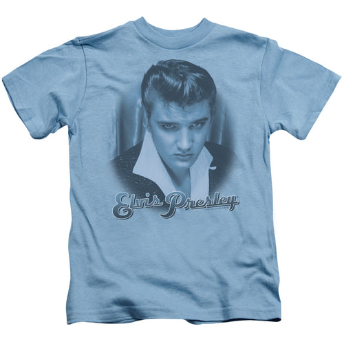 Elvis Presley Blue Suede Fade Juvenile 18/1 100% Cotton Short-Sleeve T-Shirt