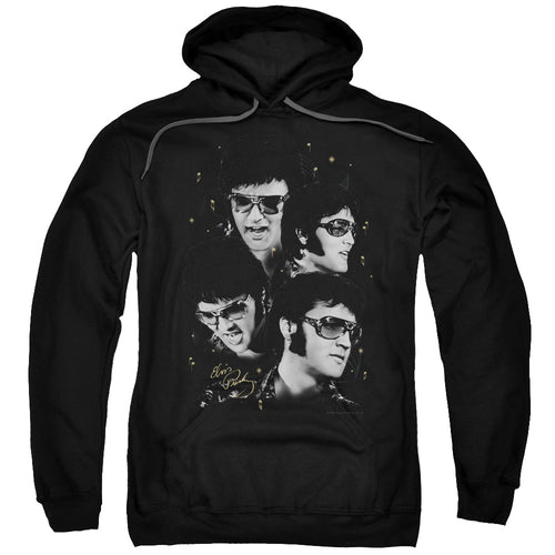Elvis Presley Faces Men's Pull-Over 75% Cotton 25% Poly Hoodie