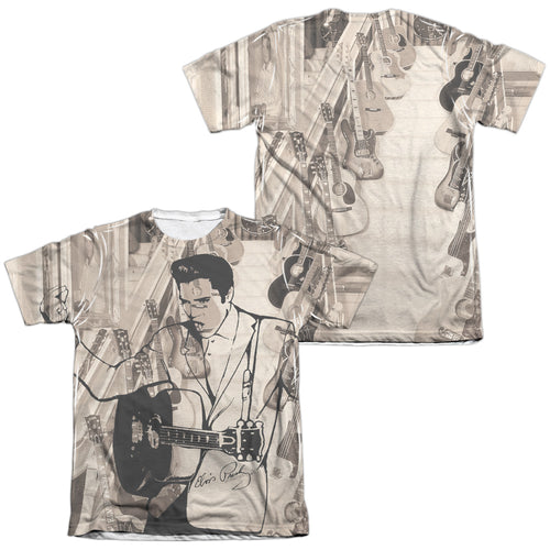 Elvis Presley Special Order Guitarman Men's Regular Fit 65% Poly 35% Cotton Short-Sleeve T-Shirt