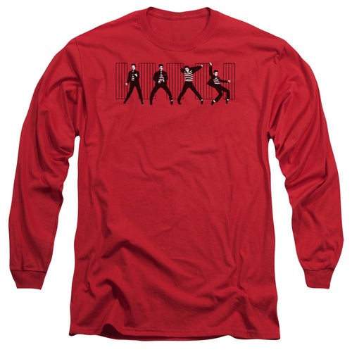 Elvis Presley Special Order Jailhouse Rock Men's 18/1 Long Sleeve 100% Cotton T-Shirt