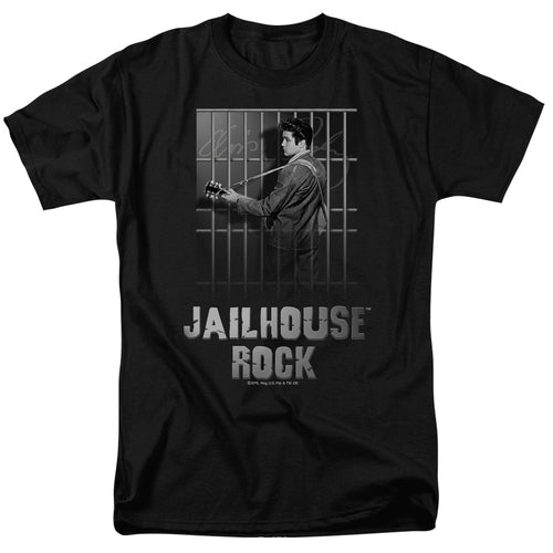 Elvis Presley Jailhouse Rock Men's 18/1 100% Cotton Short-Sleeve T-Shirt