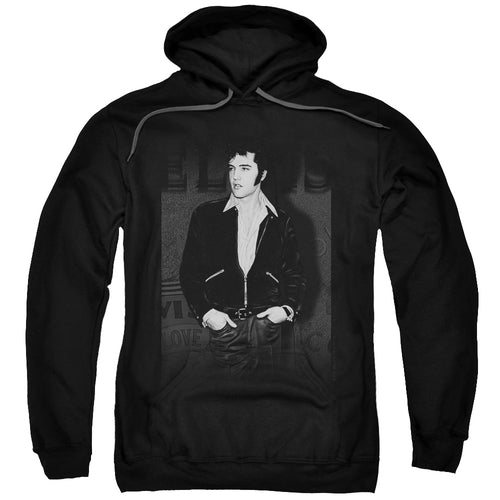 Elvis Presley Just Cool Men's Pull-Over 75% Cotton 25% Poly Hoodie