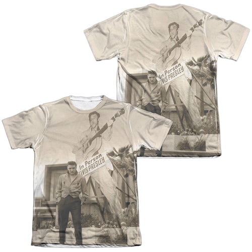 Elvis Presley Larger Than Life Men's Regular Fit 65% Poly 35% Cotton Short-Sleeve T-Shirt