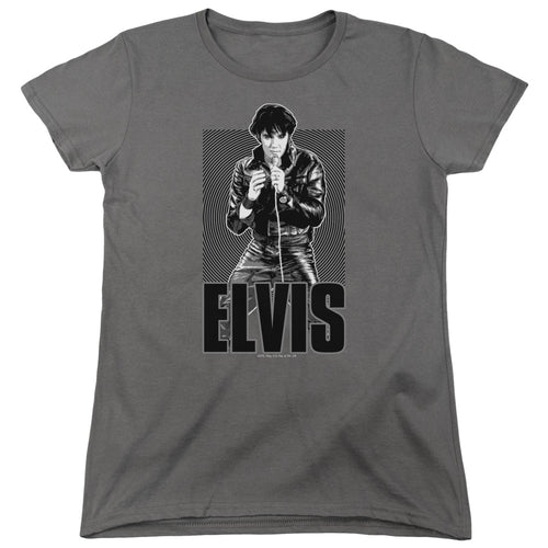 Elvis Presley Leather Women's 18/1 100% Cotton Short-Sleeve T-Shirt