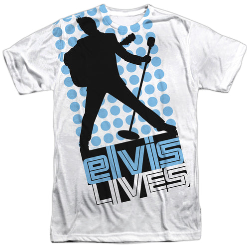 Elvis Presley Special Order Livin Large Men's Regular Fit 100% Polyester Short-Sleeve T-Shirt