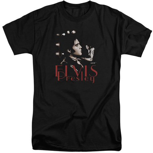 Elvis Presley Memories Men's 18/1 Tall 100% Cotton Short-Sleeve T-Shirt