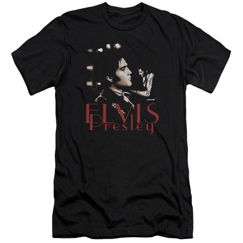 Elvis Presley Memories Men's Premium Ultra-Soft 30/1 100% Cotton Slim Fit T-Shirt - Eco-Friendly - Made In The USA