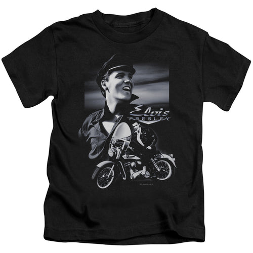 Elvis Presley Motorcycle Juvenile 18/1 100% Cotton Short-Sleeve T-Shirt