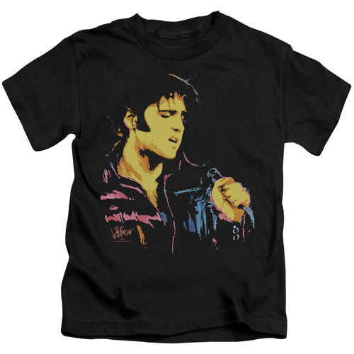 Elvis Presley Neon Elvis Juvenile 18/1 100% Cotton Short-Sleeve T-Shirt