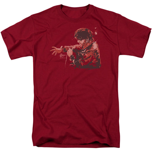 Elvis Presley Red Comback Men's 18/1 100% Cotton Short-Sleeve T-Shirt