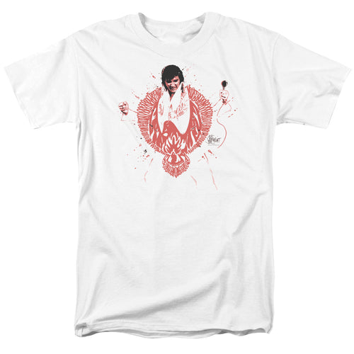 Elvis Presley Red Pheonix Men's 18/1 100% Cotton Short-Sleeve T-Shirt