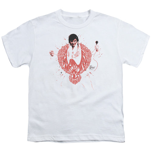 Elvis Presley Red Pheonix Youth 18/1 100% Cotton Short-Sleeve T-Shirt