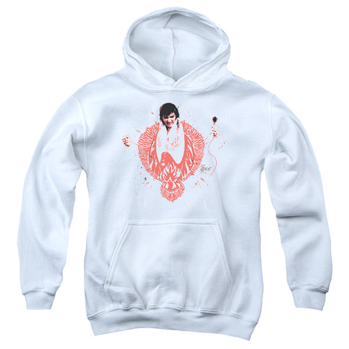 Elvis Presley Red Pheonix Youth 50% Cotton 50% Poly Pull-Over Hoodie