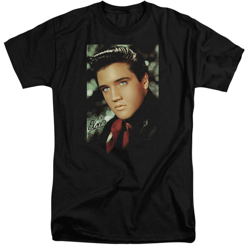 Elvis Presley Special Order Red Scarf Men's 18/1 Tall 100% Cotton Short-Sleeve T-Shirt