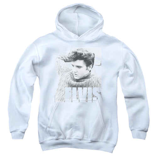 Elvis Presley Relaxing Youth 50% Cotton 50% Poly Pull-Over Hoodie