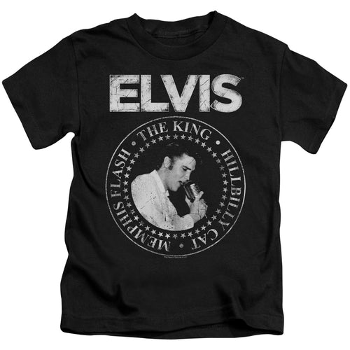Elvis Presley Rock King Juvenile 18/1 100% Cotton Short-Sleeve T-Shirt