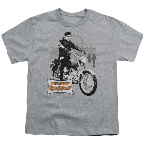 Elvis Presley Roustabout Poster Youth 18/1 100% Cotton Short-Sleeve T-Shirt